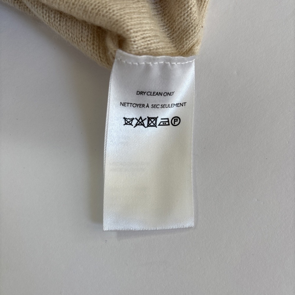 Anthropologie The Alani Cashmere‎ Pilcro Mock-neck Sweater Beige Floral Large - Picture 9 of 16